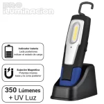 Lampara trabajo LED LUX 350 lm iman luz UV Ultra violeta RTC88814003