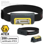 Lampara cabeza LED EX-VIEW 200 lm entornos riesgo explosion ATEX RTC88815606