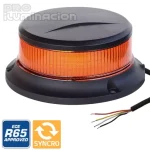 Rotativo mini LED naranja LED 46x112 mm 9V-30V iman RTC88816012-1