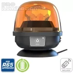 Rotativo LED naranja 140x130 mm recargable con mando 7.4V iman RTC88817073