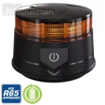 Rotativo LED naranja 75x89 mm recargable 7.4V iman RTC88817099